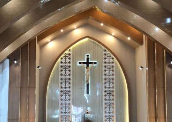 Bukti Cinta Kepada Lembata, Marsianus Jawa dan Tiga Pengusaha Katolik Percantik Interior Gereja Banneux