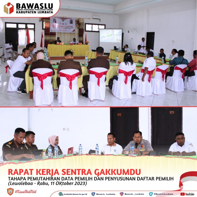 Jelang Pemilu 2024, Sentra Gakkumdu Lembata Adakan Raker Data Pemilih