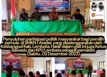 Menuju Pemilu 2024, Siswa SMKN I Atadei di Lembata Ikut Pendidikan Politik