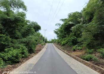 Proyek Inpres Bongkar Sekat Isolasi Jalan di Jalur Tengah Lembata, Hotmiks 13 Kilo Tuntas Dikerjakan
