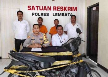 Sempat Menjadi Buronan, Reskrim Polres Lembata Berhasil Ciduk Dua Pelaku Pencurian Sepeda Motor
