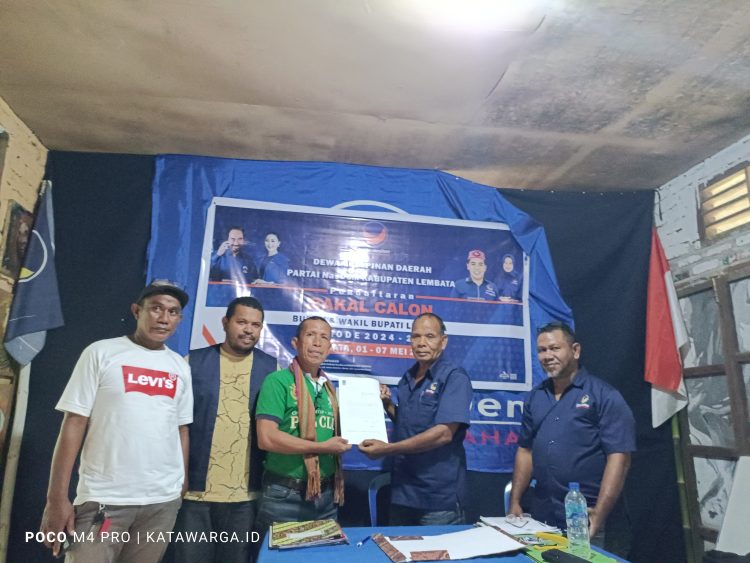 Politisi Senior Nasir Laode Maju Bupati Lembata, Daftar Di 2 Parpol