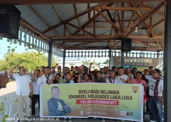 Relawan di Lembata Deklarasi Dukungan untuk Melki Laka Lena Calon Gubernur NTT