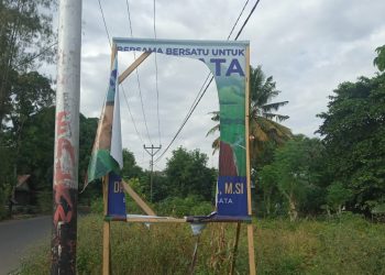 Baliho Kampanye Calon Bupati Lembata Marsianus Jawa Dirusak, Warga Merasa Prihatin