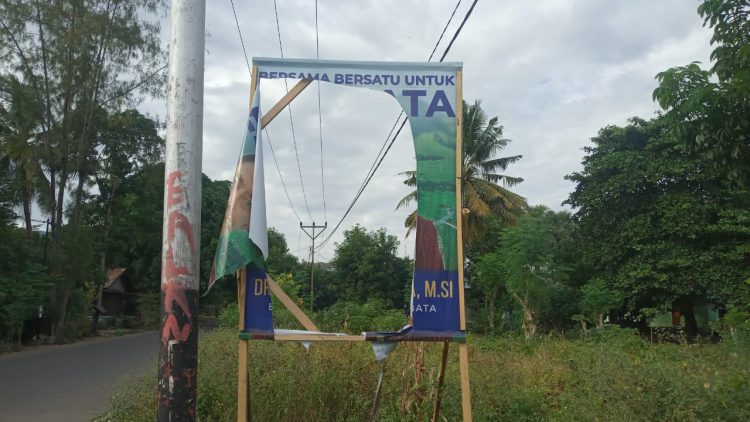 Baliho Kampanye Calon Bupati Lembata Marsianus Jawa Dirusak, Warga Merasa Prihatin