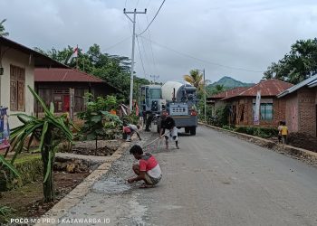 Kontraktor Sebut, Proyek Hotmiks dari DAK Tahun 2024 di Puor Hampir Rampung