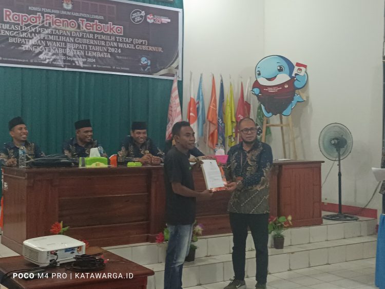 Resmi, DPT Lembata 105.806, Pemilih Perempuan Paling Banyak, Hampir 60 Persen