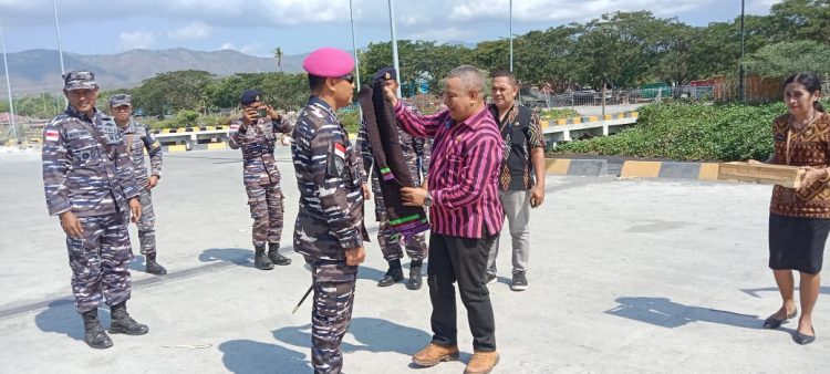 Komandan Pangkalan TNI AL Maumere Kolonel Anjas Wicaksono Kunker di Lembata, Jalin Silahturami dan Kerjasama