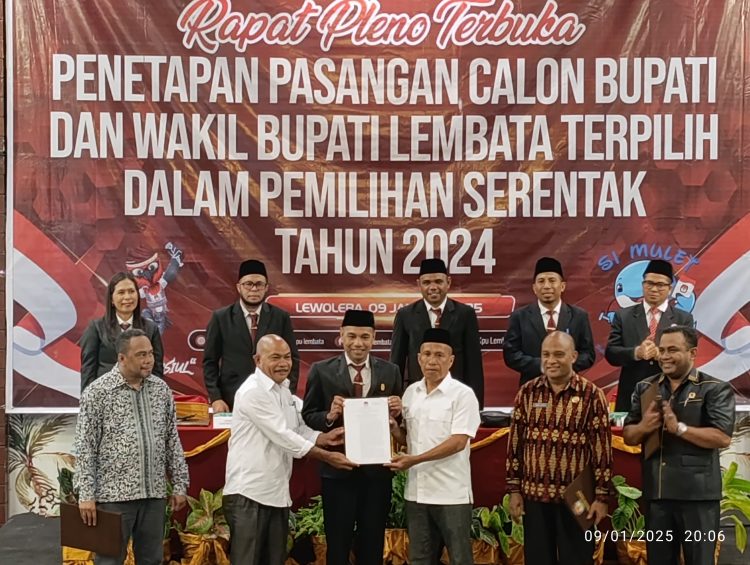 Kanis Tuaq dan Nasir Laode Ditetapkan Pimpin Lembata Periode 2025-2029