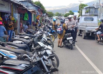 PNS dan Pegawai Swasta Kena Razia, Puluhan Motor Tak Bersurat Diseret ke Polres Lembata