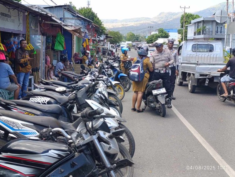 PNS dan Pegawai Swasta Kena Razia, Puluhan Motor Tak Bersurat Diseret ke Polres Lembata