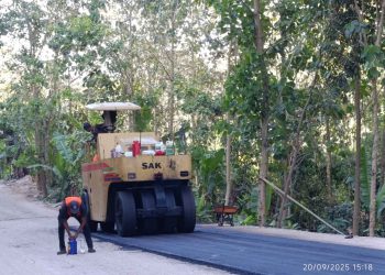 Jalan Simpang Hurung–Ile Pati–Demon Dei Mulai Dihotmix, Adonara Barat Bergerak Maju