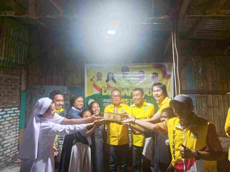 Bukan Pesta, Tapi Cinta, Sentuhan Kasih Warnai HUT Golkar Ke-61 di Panti Asuhan