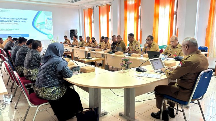 Sekda Lembata Pimpinan Rapat, Bahas Data Peserta dan Iuran BPJS Kesehatan