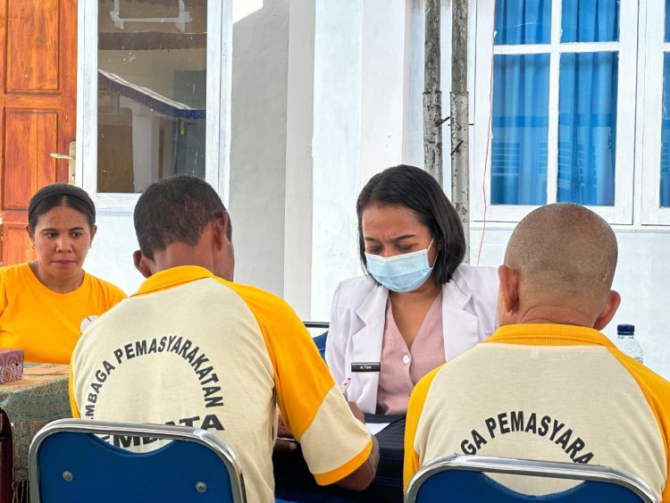 Lapas Lembata Cegah Dini TB, Warga Binaan Jalani Skrining Kesehatan