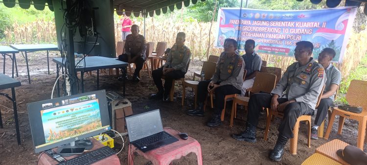 Kapolres Lembata Pimpin Gladi Bersih Panen Raya Nasional Secara Virtual